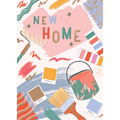 Hand-Finished New Home Greeting Card Newly Painted Celebrations Congratulations