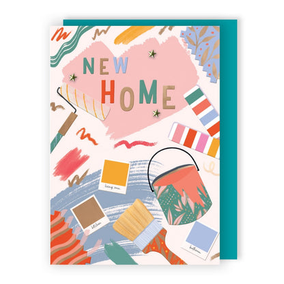 Hand-Finished New Home Greeting Card Newly Painted Celebrations Congratulations