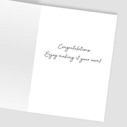 Hand-Finished New Home Greeting Card Newly Painted Celebrations Congratulations