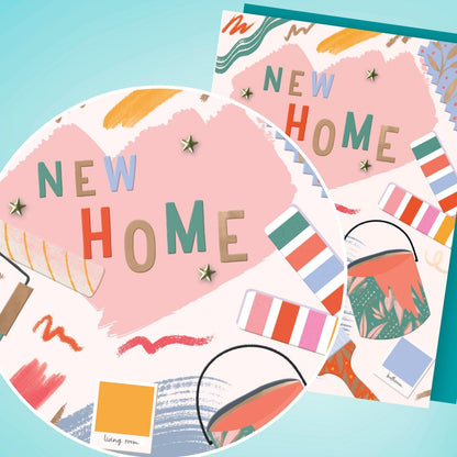 Hand-Finished New Home Greeting Card Newly Painted Celebrations Congratulations