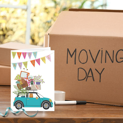 Hand-Finished Happy New Home Greeting Card Joyful Adventure New Beginnings
