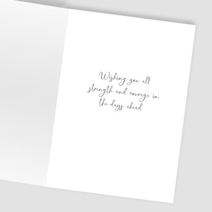 Hand-Finished Sympathy Greeting Card Deepest Sympathy From All Of Us Embellished