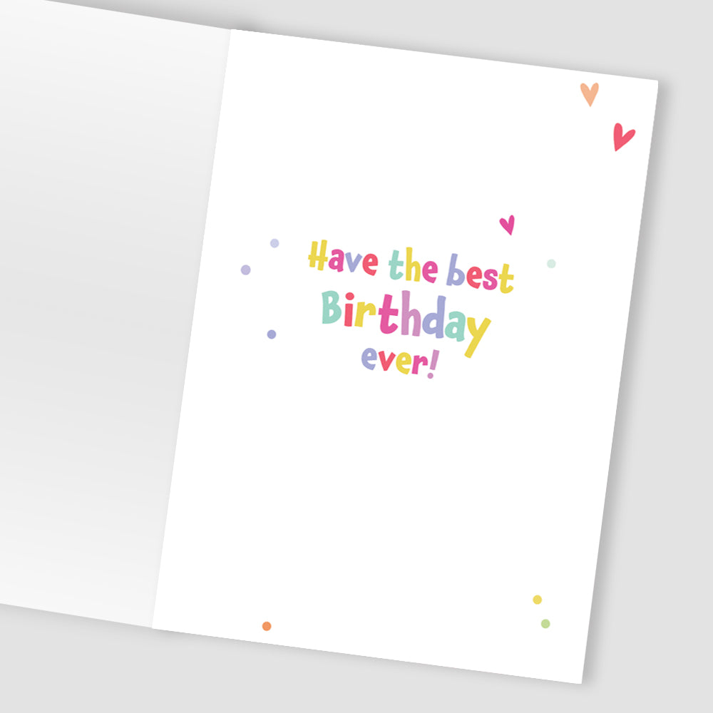 Girls 8th Birthday 8 Today Fun Kids Tattoo Panda Childrens Birthday Card