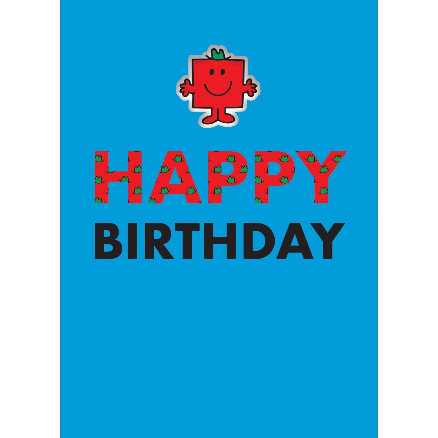 Zazoo Tattoo Mr. Men Happy Birthday Card Includes Mr Strong Tattoo