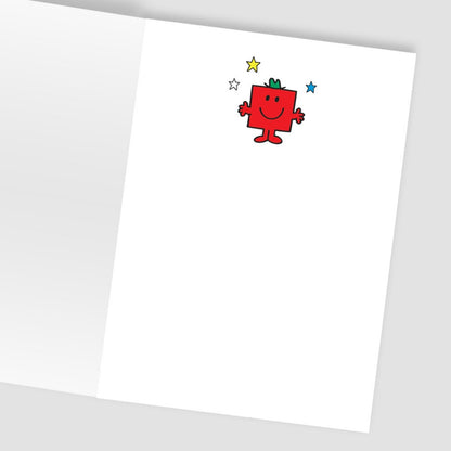 Zazoo Tattoo Mr. Men Happy Birthday Card Includes Mr Strong Tattoo
