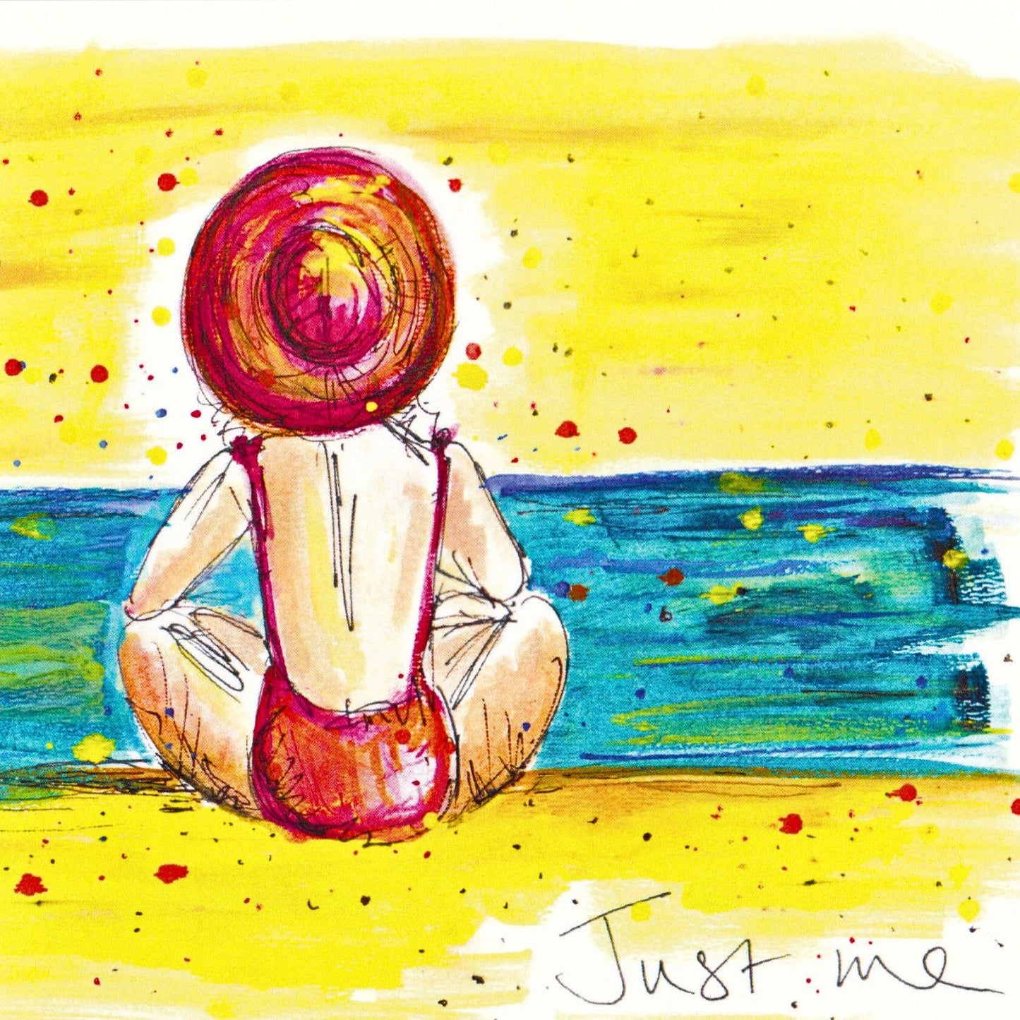 Tabitha Corbett 'Just Me' Daydreams Delight! Artistic Greeting Card