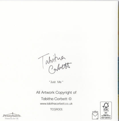 Tabitha Corbett 'Just Me' Daydreams Delight! Artistic Greeting Card