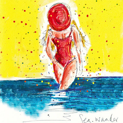 Tabitha Corbett 'Sea Wander' Sunny Splash! Artistic Greeting Card