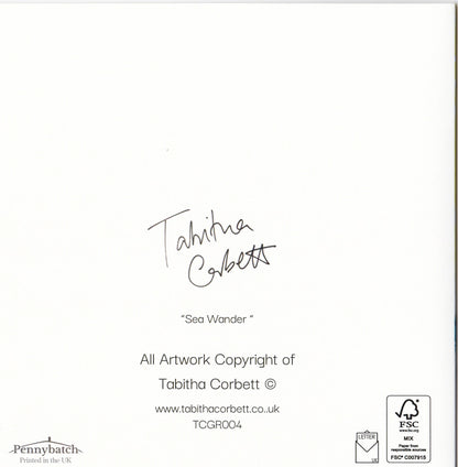 Tabitha Corbett 'Sea Wander' Sunny Splash! Artistic Greeting Card