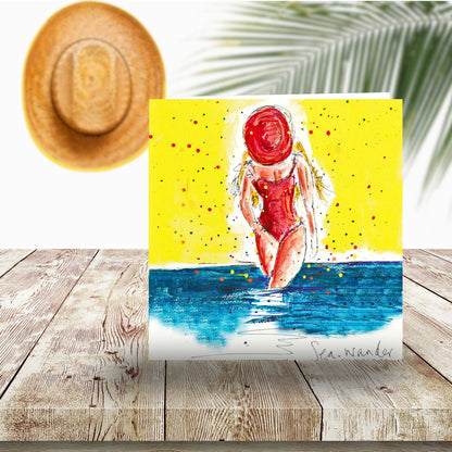 Tabitha Corbett 'Sea Wander' Sunny Splash! Artistic Greeting Card