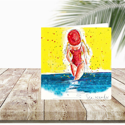 Tabitha Corbett 'Sea Wander' Sunny Splash! Artistic Greeting Card
