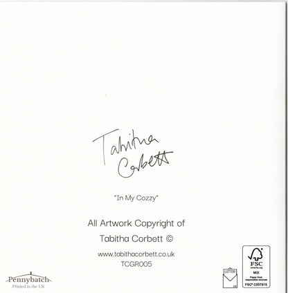 Tabitha Corbett 'In My Cozzy' Swim-Tastic Fun! Artistic Greeting Card