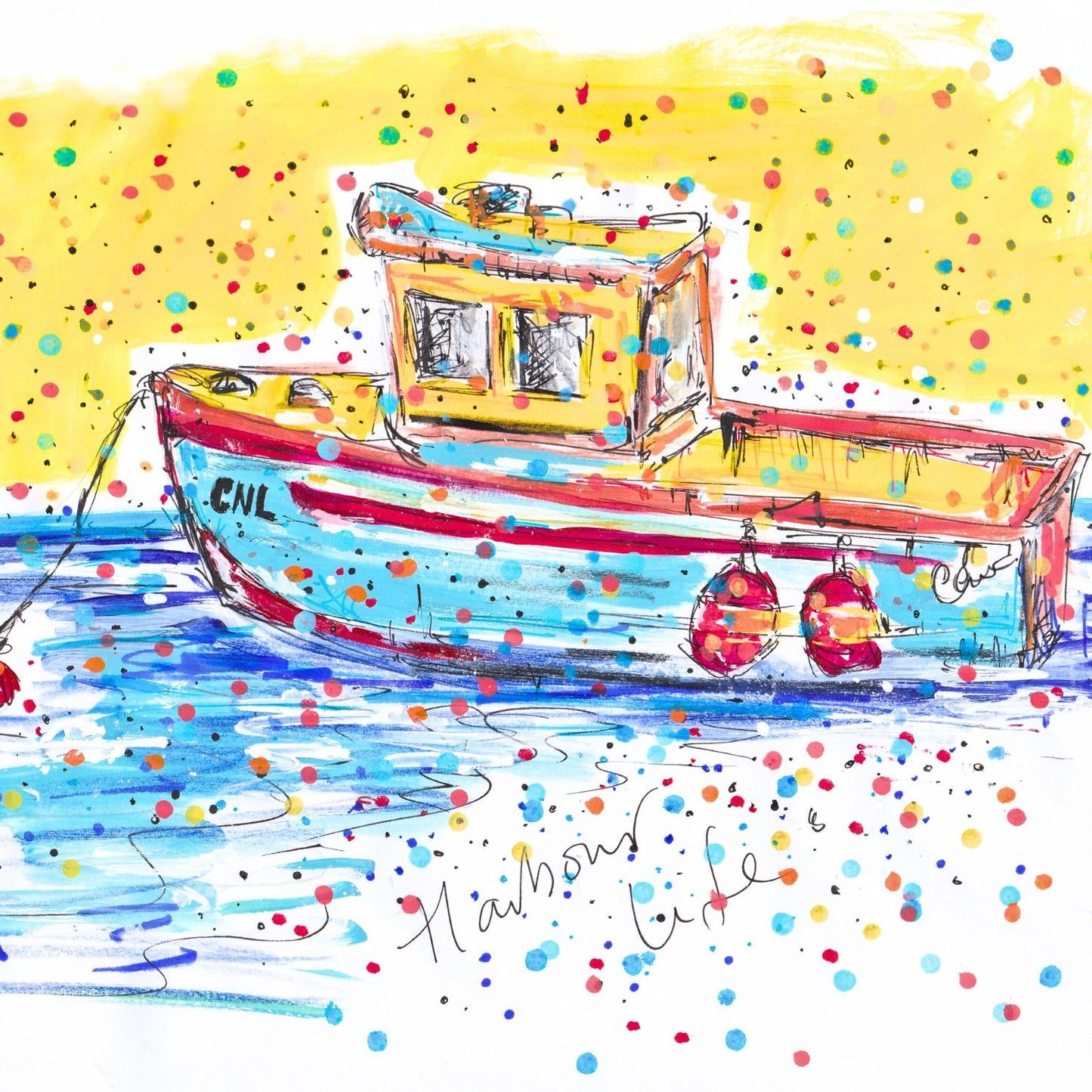 Tabitha Corbett 'Harbour Life' Bobbing Fun Adventure! Artistic Greeting Card