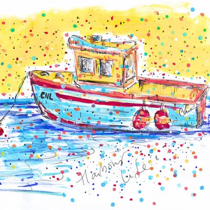 Tabitha Corbett 'Harbour Life' Bobbing Fun Adventure! Artistic Greeting Card