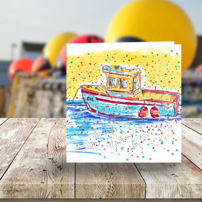 Tabitha Corbett 'Harbour Life' Bobbing Fun Adventure! Artistic Greeting Card