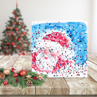 Tabitha Corbett 'Father Christmas' Jolly Santa Artistic Christmas Greeting Card