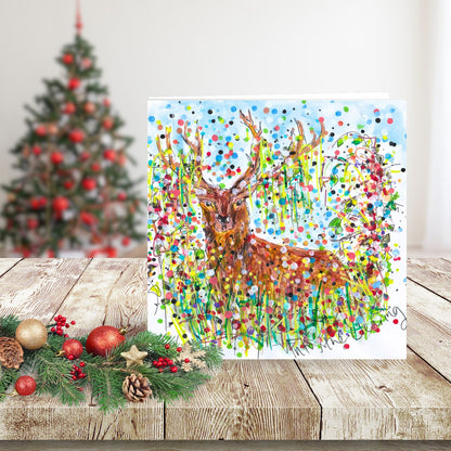 Tabitha Corbett Woodland Deer 'Into The Clearing' Artistic Greeting Card