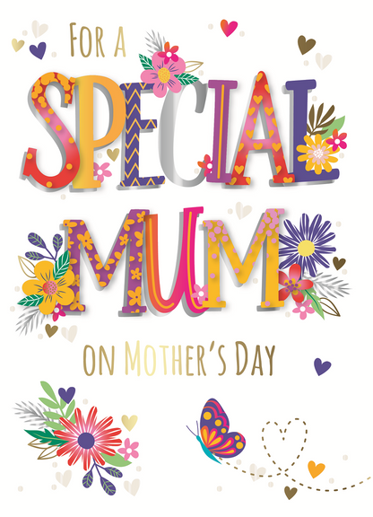 A Special Mum Floral Foiled & Embellished Mother's Day Card