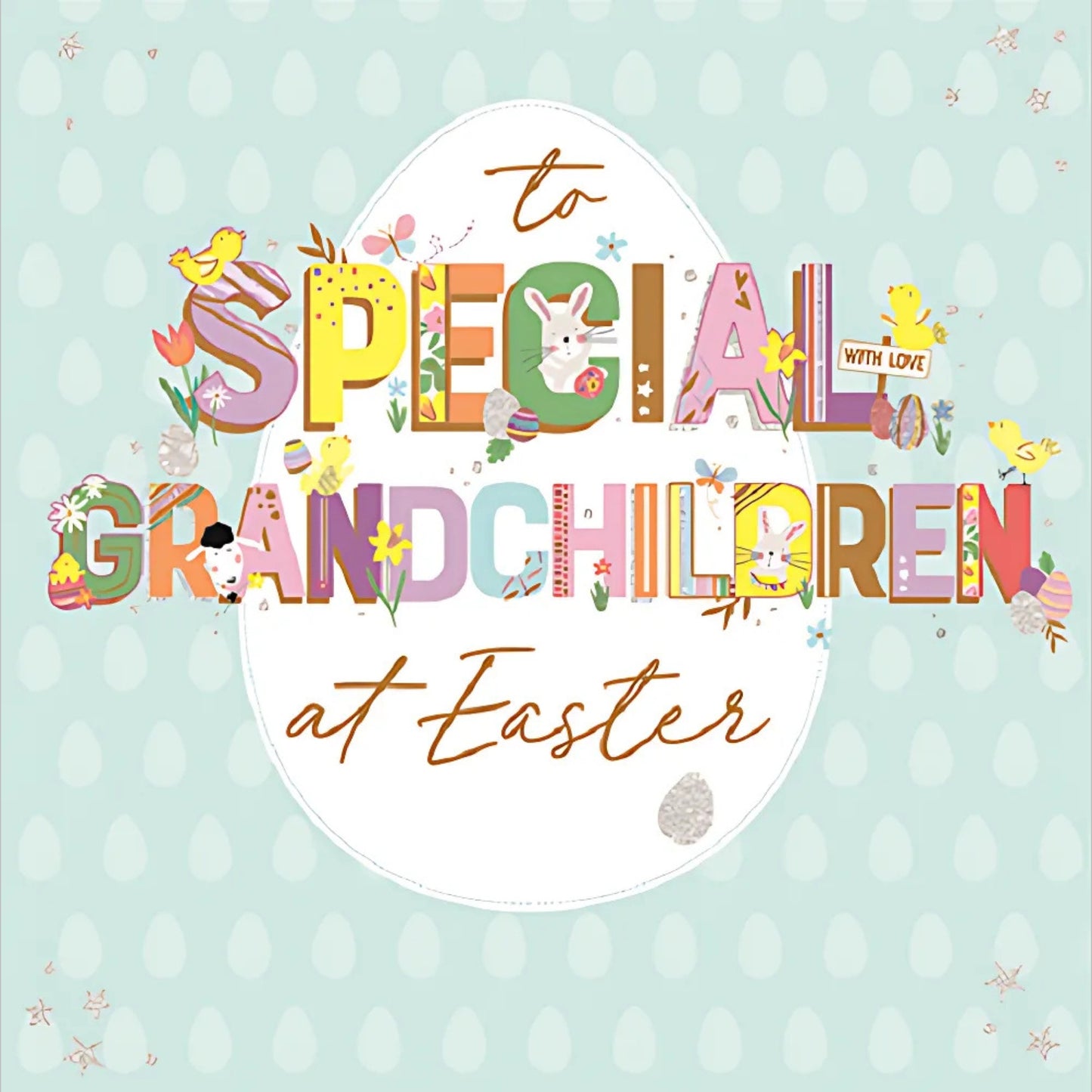 Special Grandchildren Embellished Easter Card