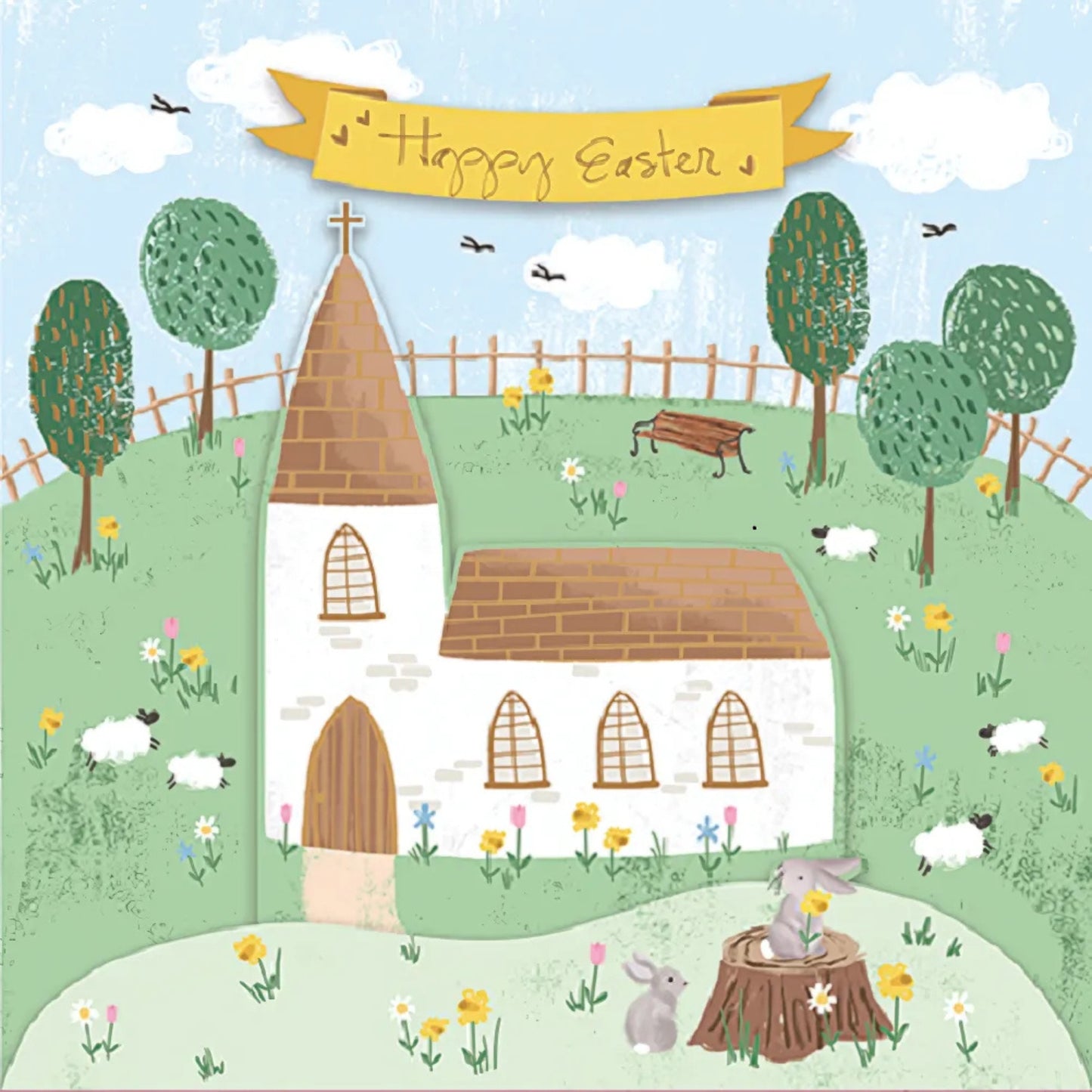Blessed & Joyful Pop Up Embellished Easter Card
