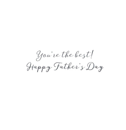 No. 1 Dad Happy Father's Day Greeting Card