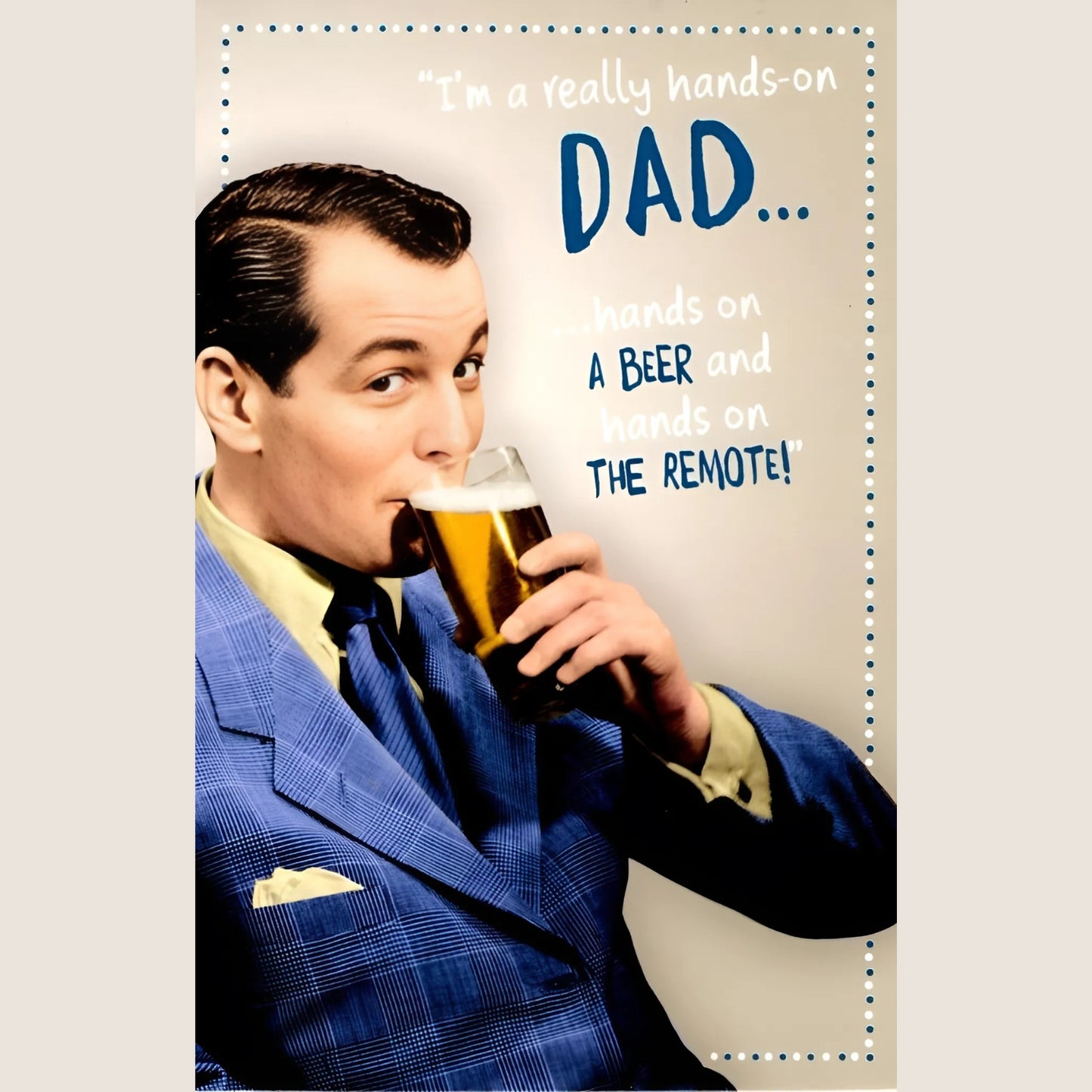 Funny Beer & Remote Father's Day Card