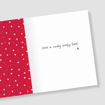 Dog Christmas Card Merry Christmas To The Best Dog Festive Dogs Xmas Greetings