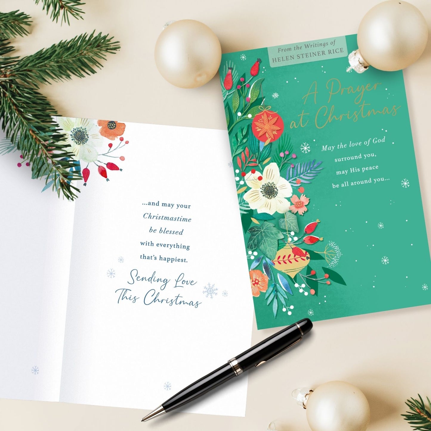 Helen Steiner Rice Christmas Card A Prayer At Christmas Religious Xmas Greetings