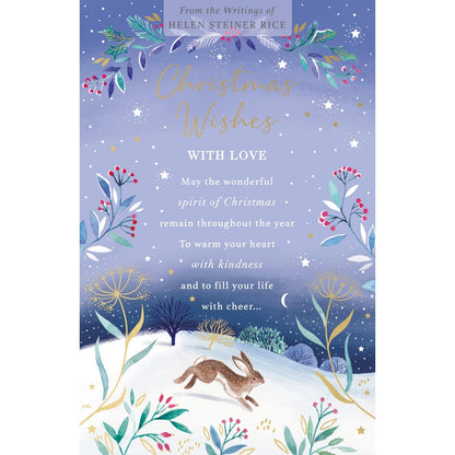 Helen Steiner Rice Christmas Card Blessings From Above Religious Xmas Greetings