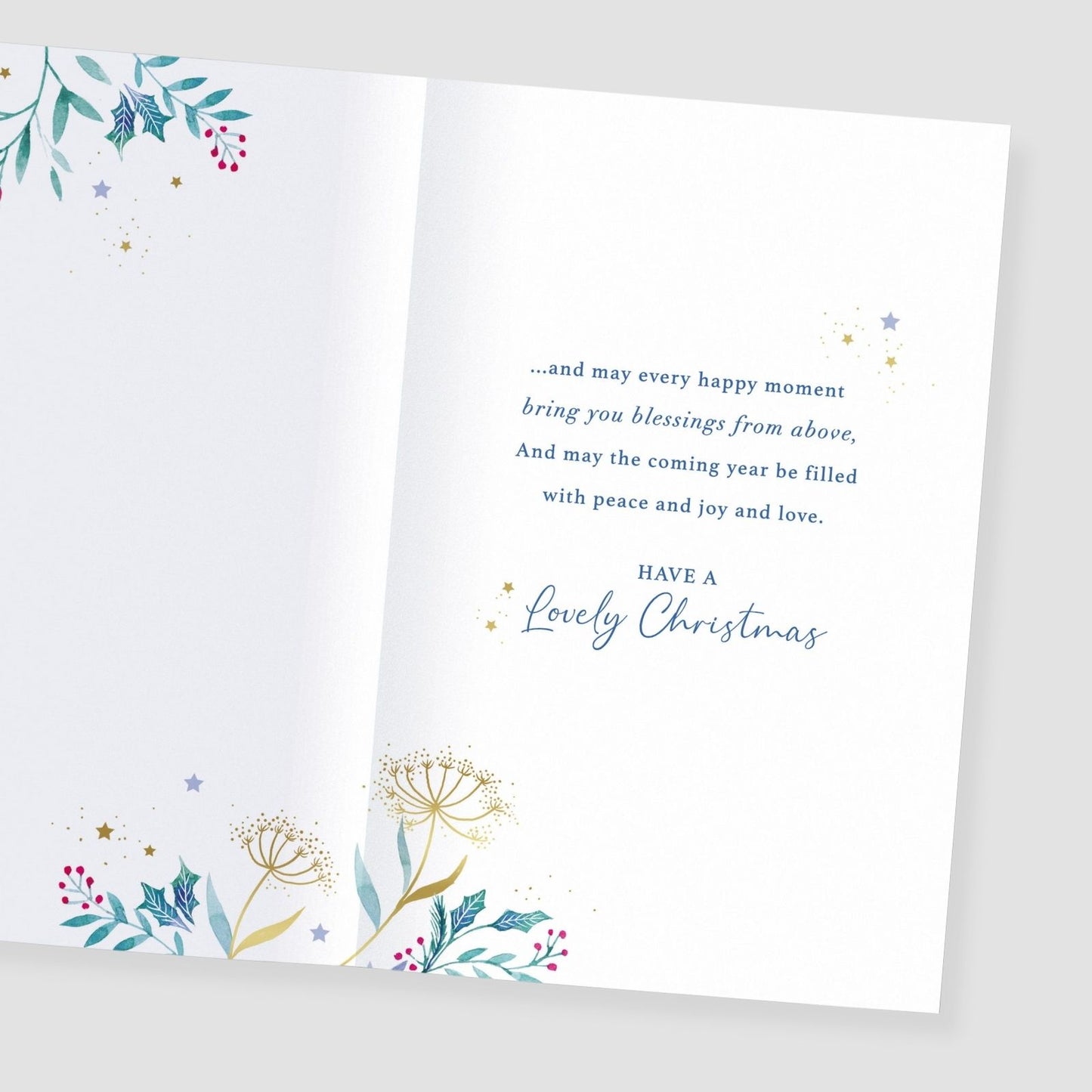 Helen Steiner Rice Christmas Card Blessings From Above Religious Xmas Greetings