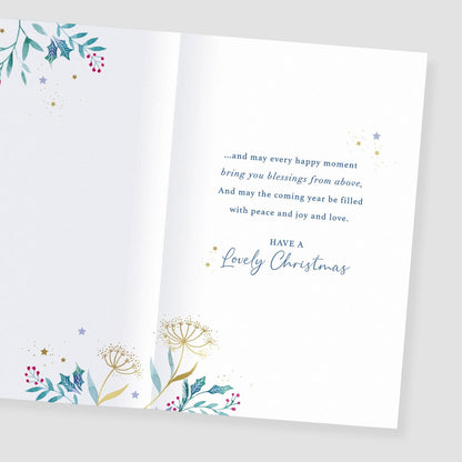 Helen Steiner Rice Christmas Card Blessings From Above Religious Xmas Greetings