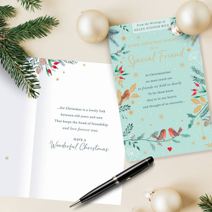 Helen Steiner Rice Christmas Card For A Special Friend Religious Xmas Greetings