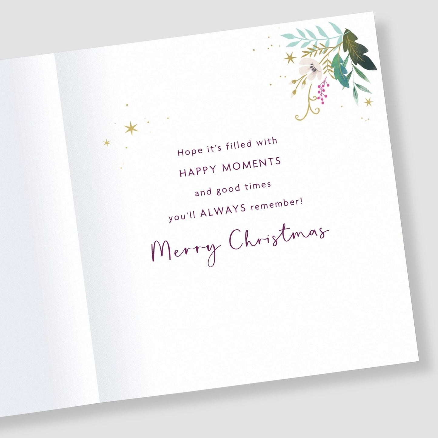 Friends Christmas Card Lucky To Have Such Lovely Friends Wreath Xmas Greetings
