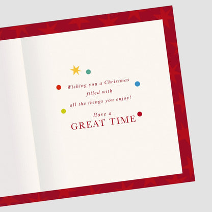 Uncle Christmas Card Happy Christmas Foiled Festive Tipple Xmas Greetings