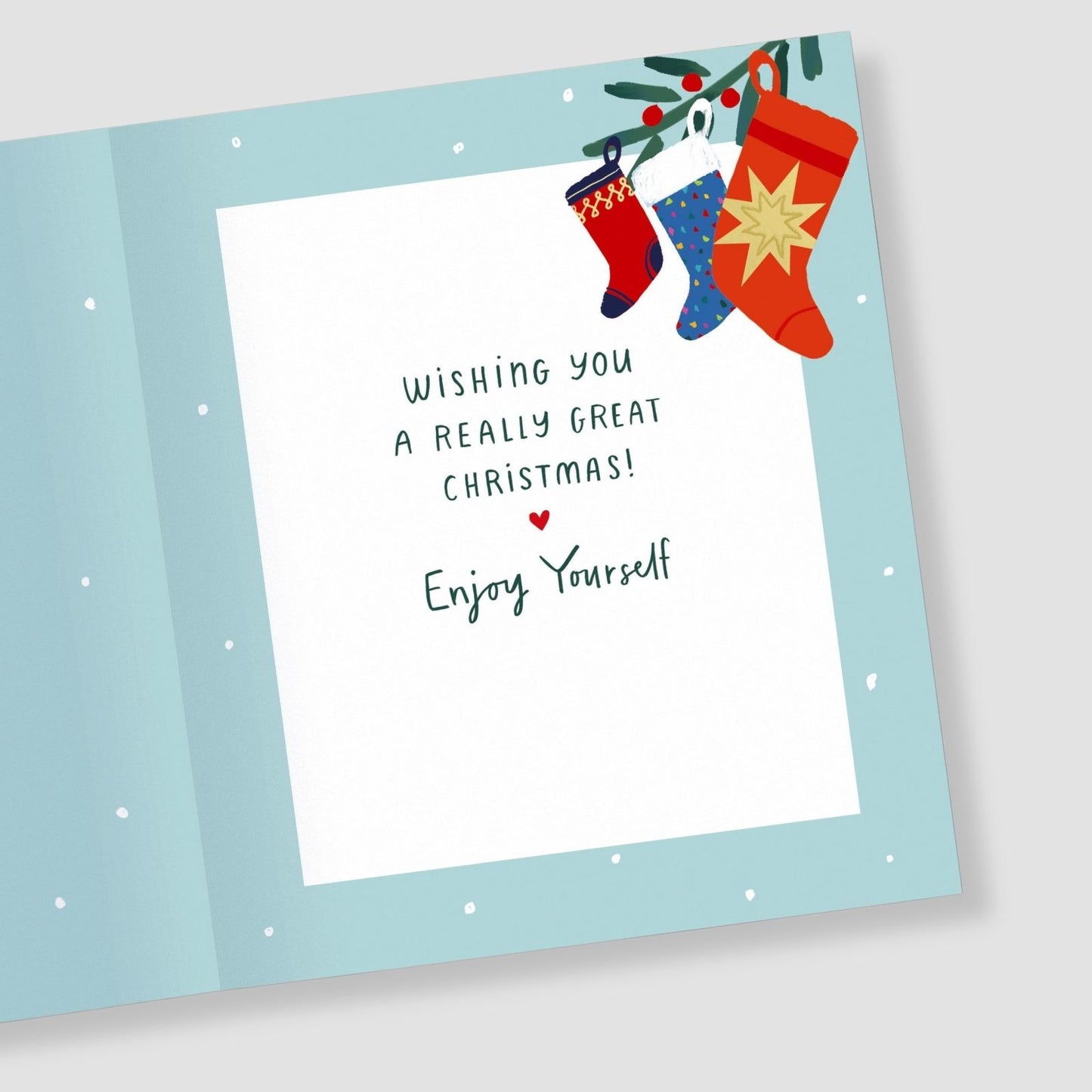 Brother Christmas Card Merry Christmas Foiled Festive Stockings Xmas Greetings