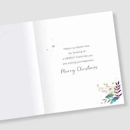 Special Friend Christmas Card With Love Festive Christmas Wreath Xmas Greetings