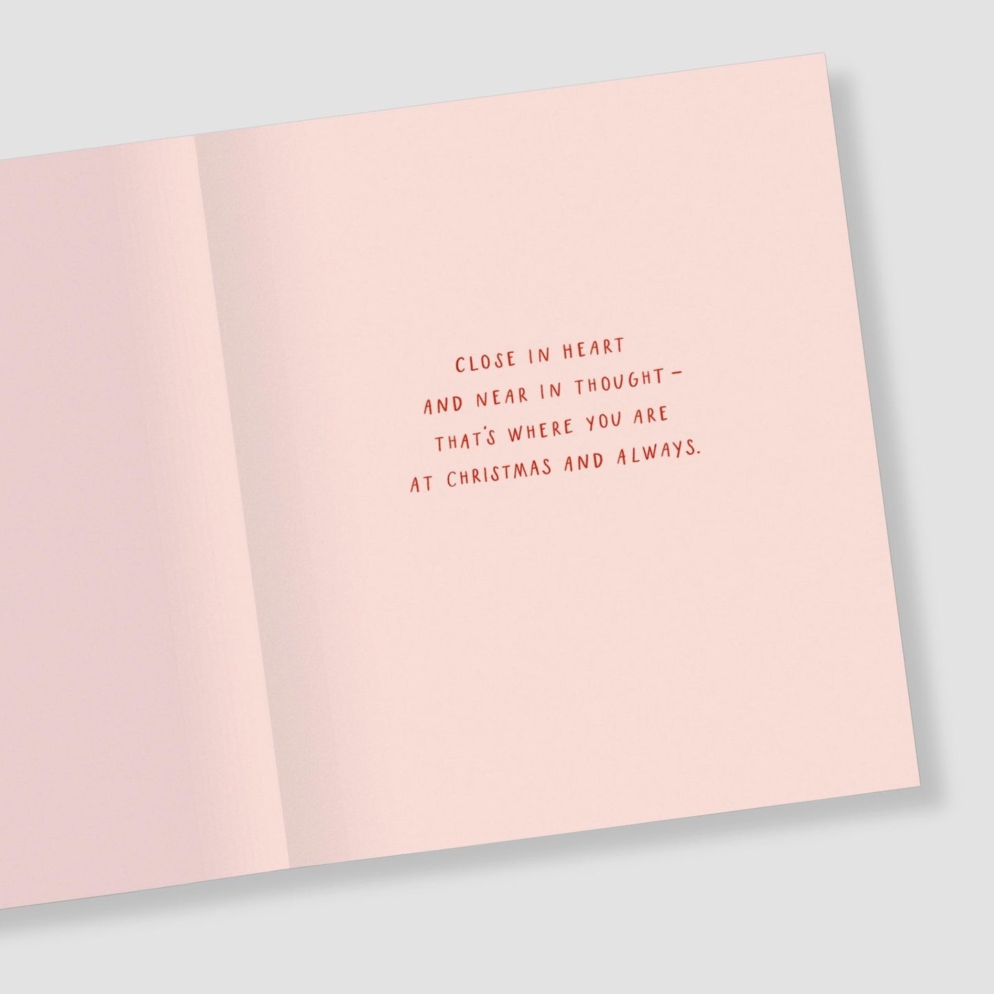 Comforting Christmas Card Thinking Of You At Christmas Festive Xmas Greetings