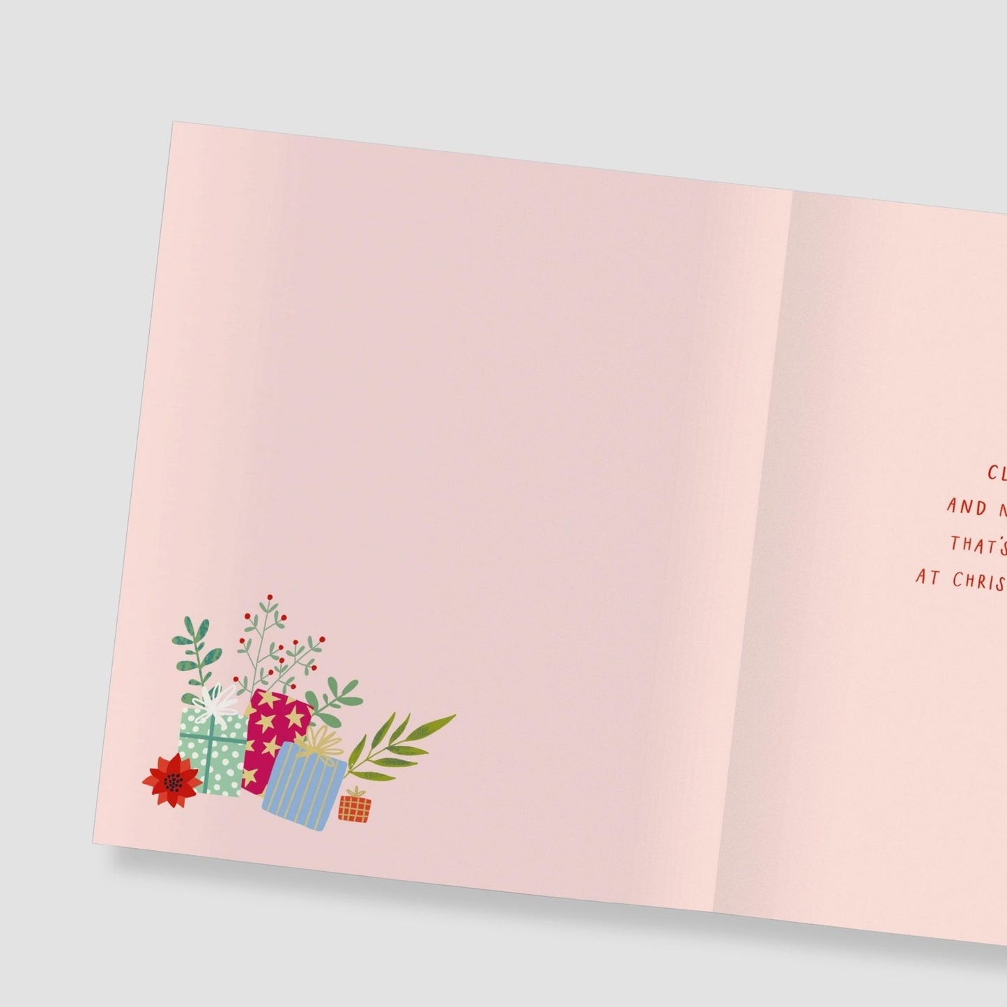 Comforting Christmas Card Thinking Of You At Christmas Festive Xmas Greetings