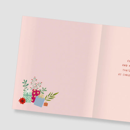 Comforting Christmas Card Thinking Of You At Christmas Festive Xmas Greetings
