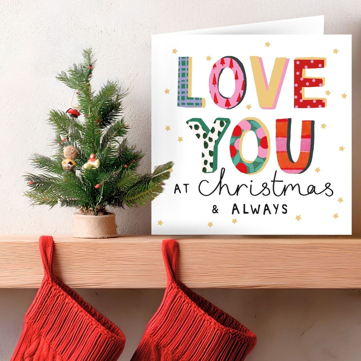 Partner Christmas Card Artistic Foiled Love You Kindred Art Range Xmas Greetings