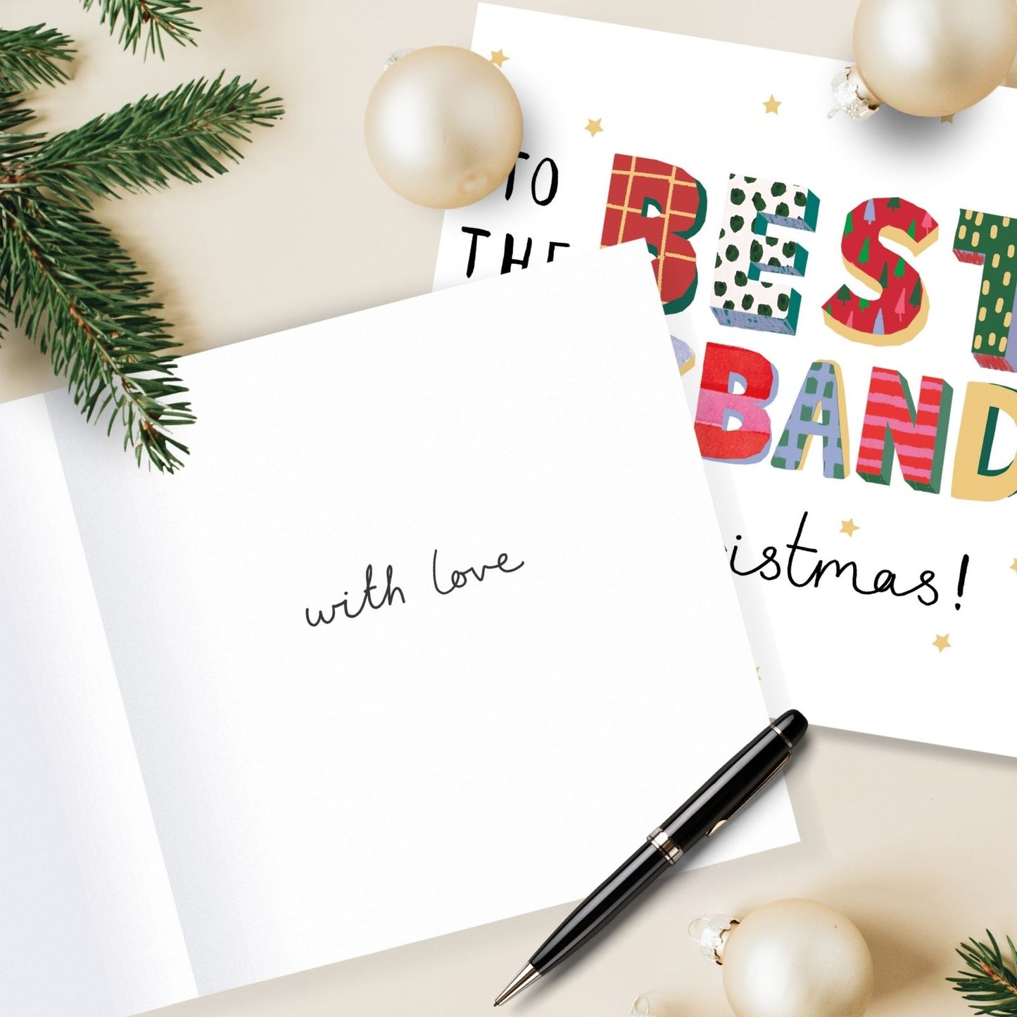 Best Husband Christmas Card Artistic Foiled Kindred Art Range Xmas Greetings