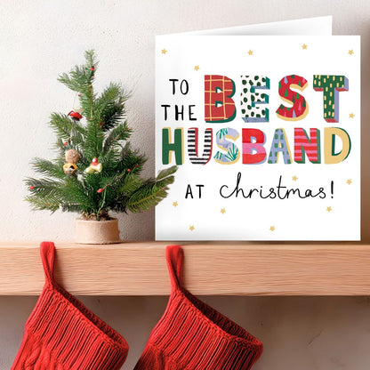 Best Husband Christmas Card Artistic Foiled Kindred Art Range Xmas Greetings