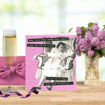 Funny Mum Retro Humour Happy Mother's Day Card