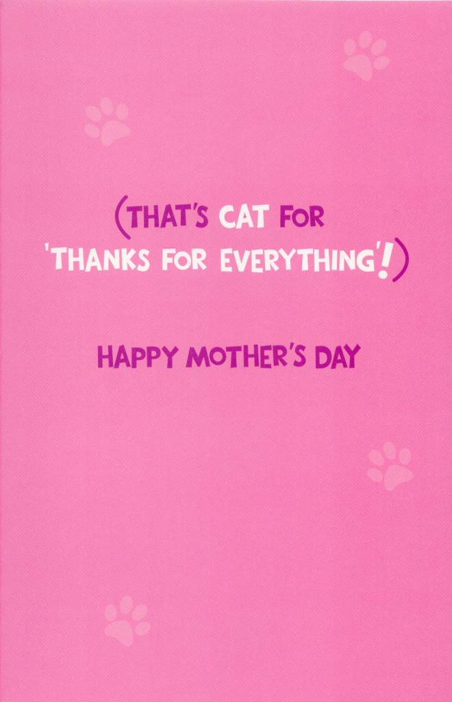 Happy Mother's Day From The Cat Card