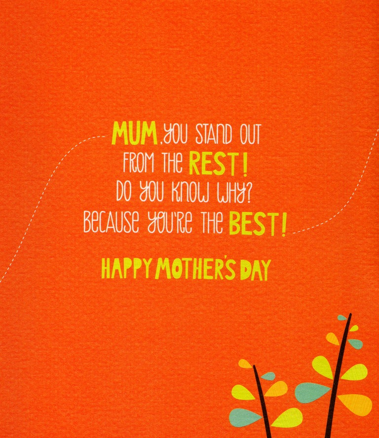 My Mum Is The Best Elephant Mother's Day Card