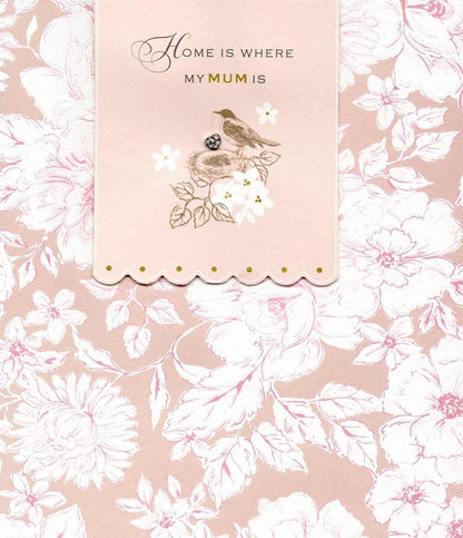 Home Is Where My Mum Is Happy Mother's Day Card