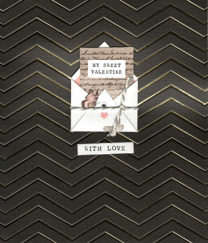 My Sweet Valentine Embellished Valentine's Day Card