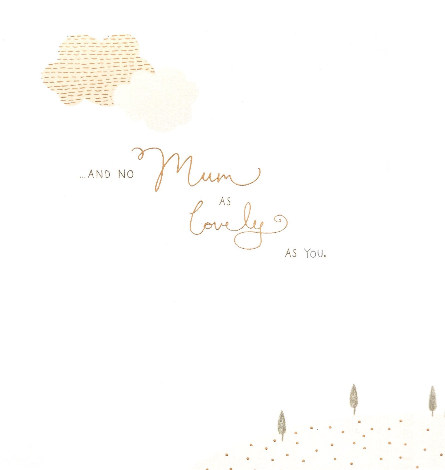 Thanks Mum Embellished Happy Mother's Day Card