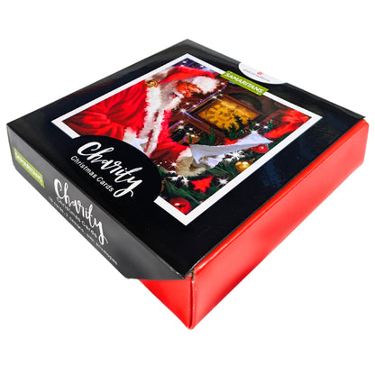 Box of 16 Father Christmas Samaritans Charity Christmas Cards