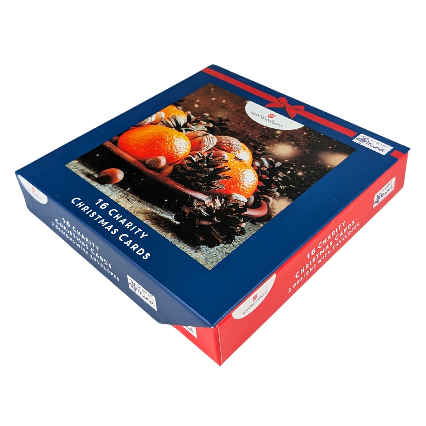Box of 16 Festive Foods in Aid Of Mind Charity Christmas Cards